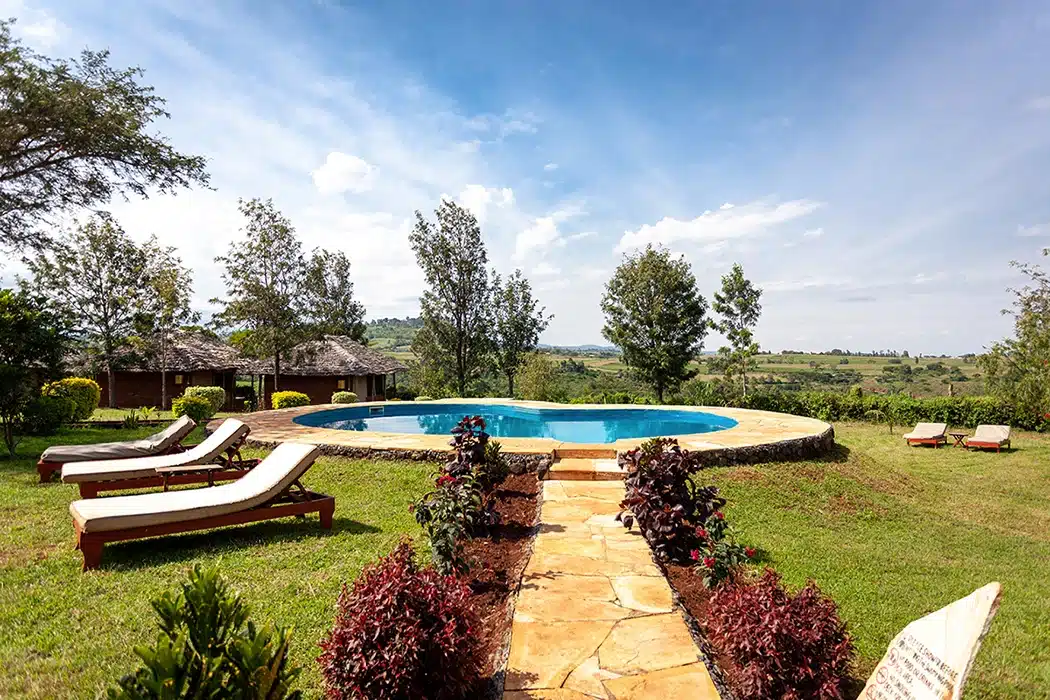 Luxe lodge bij de Ngorongoro Krater