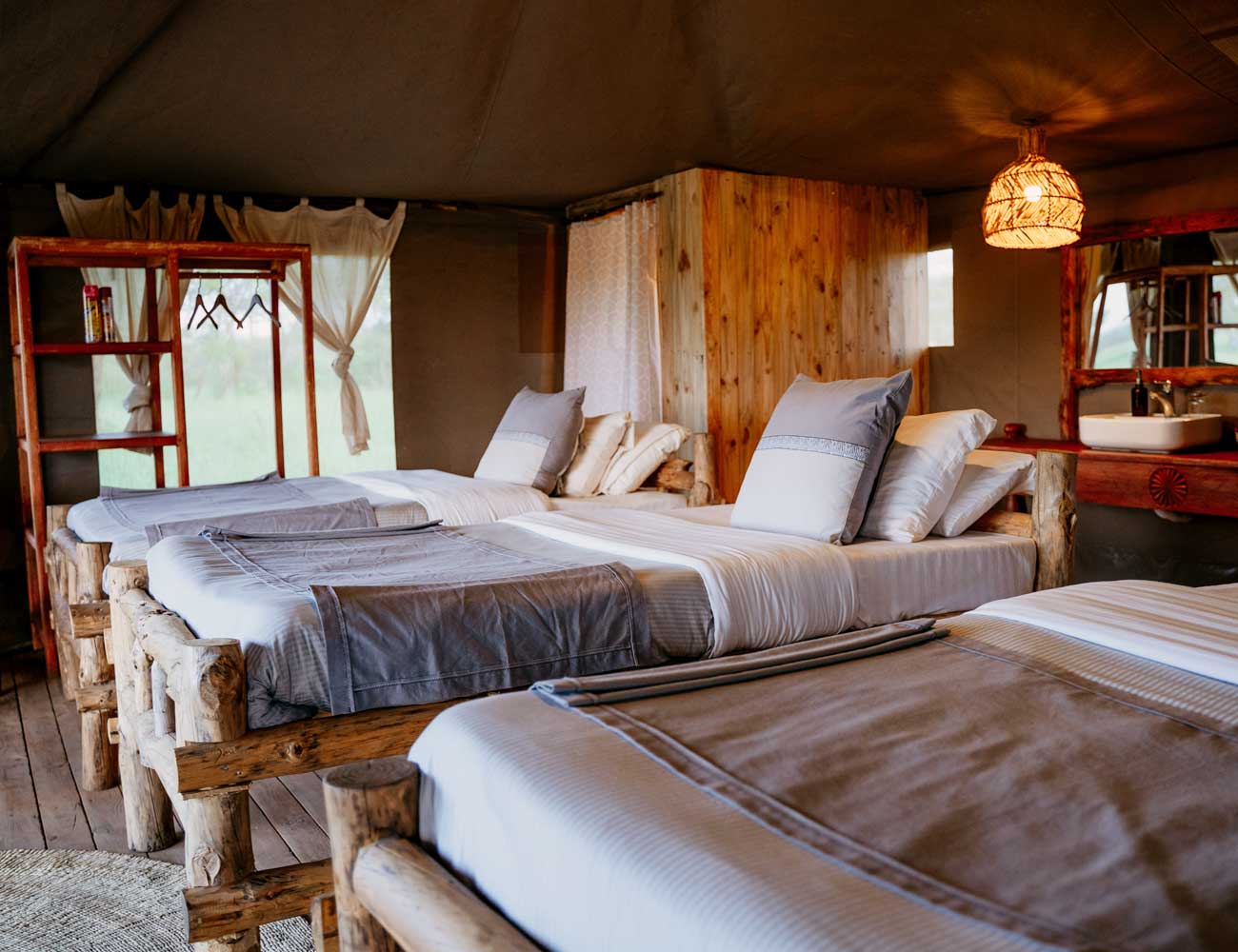 Luxe camp in de Serengeti tijdens safari Tanzania