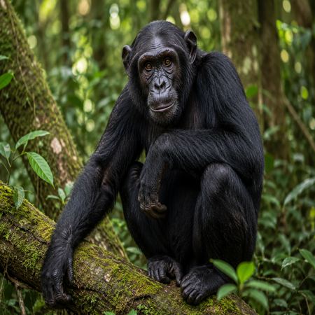 Chimpansee in Afrika
