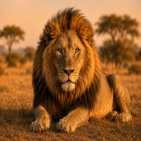 Leeuw op safari in Afrika