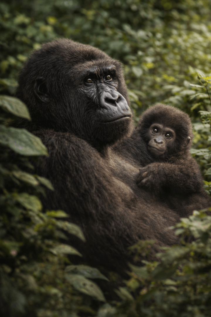 Oeganda gorilla trekking in groen regenwoud