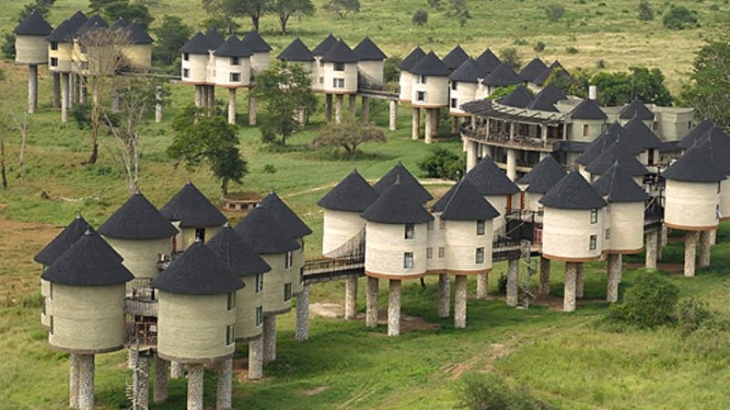 Luxe safarilodge in Kenia met uitzicht op wildlife